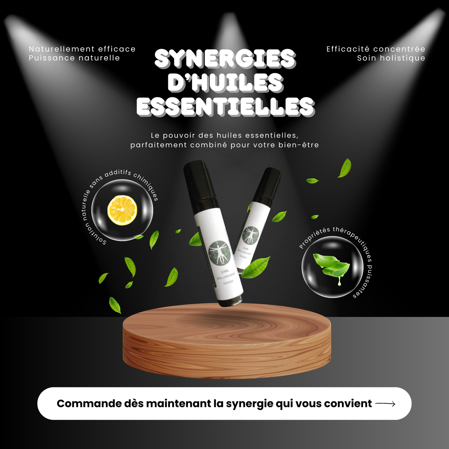 Roll-On Synergie Huiles Essentielles