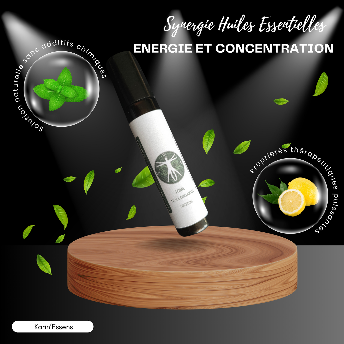 Focus & Vitalité : Roll-on Energie et Concentration