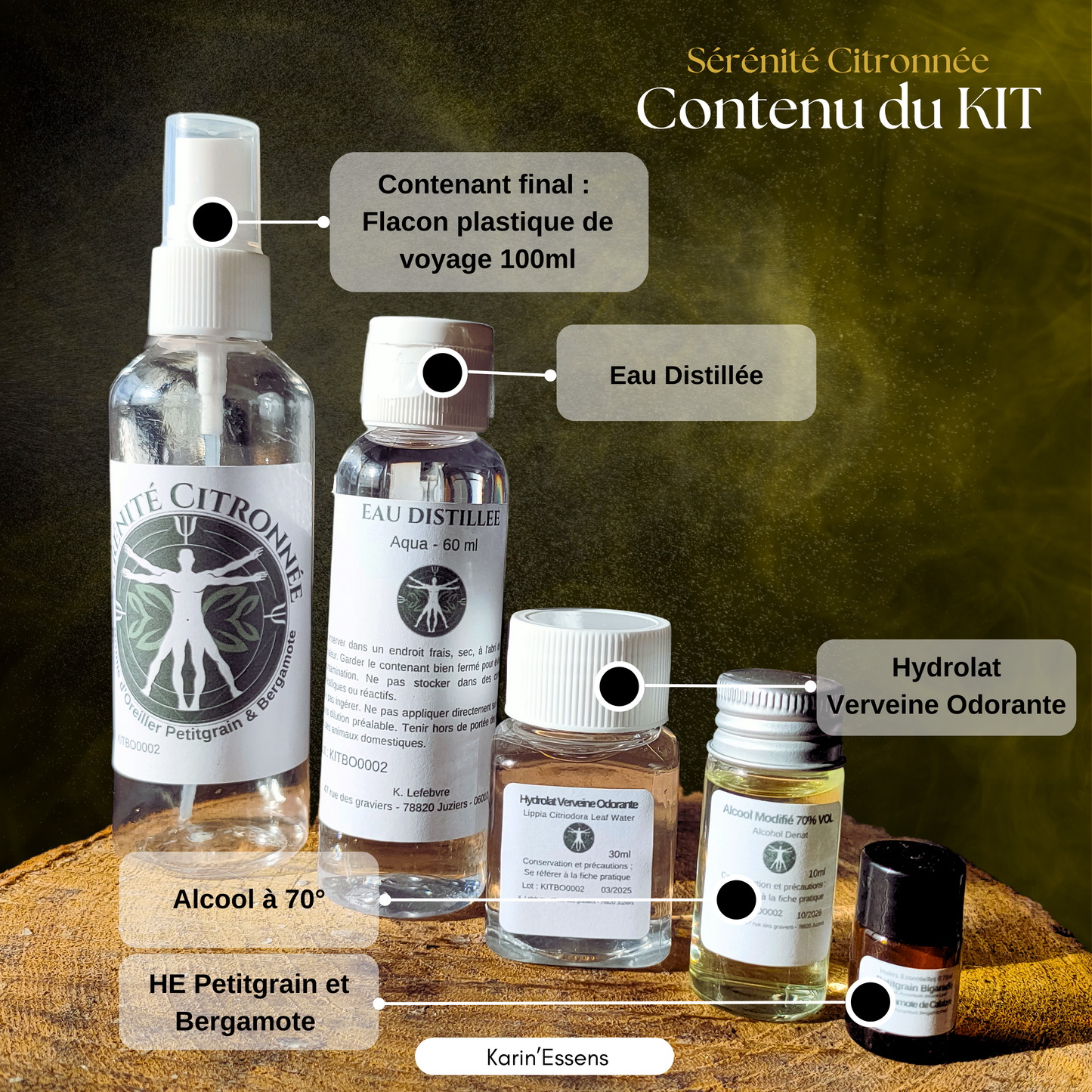 Sérénité Citronnée - Kit DIY